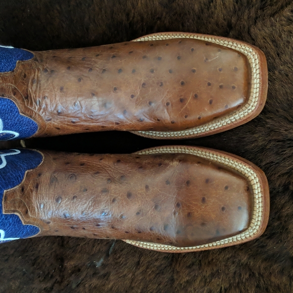 CINCH Edge CEW508 Coronado Collection ostrich cowgirl western boots sz 10.5 new - Picture 10 of 16